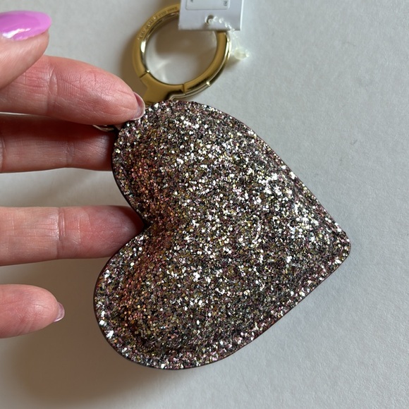 Kate Spade glitter heart key fob - Picture 2 of 8